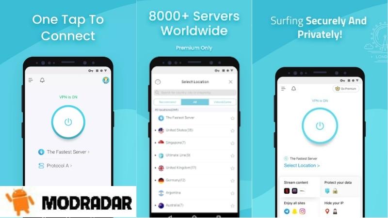 X-VPN Mod Hỗ trợ truy cập mạng an toàn tại ứng dụng X-VPN Mod