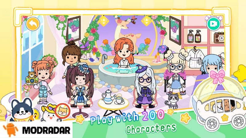 YoYa: Busy Life World Mod Dạo chơi tới tất cả những địa điểm trong thành phố tại tựa game YoYa: Busy Life World Mod