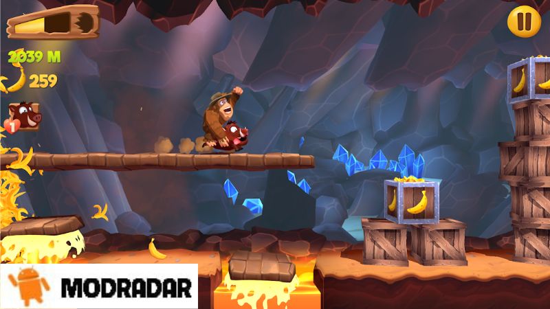 Banana Kong 2 Mod Outstanding features when participating in Banana Kong 2 Mod