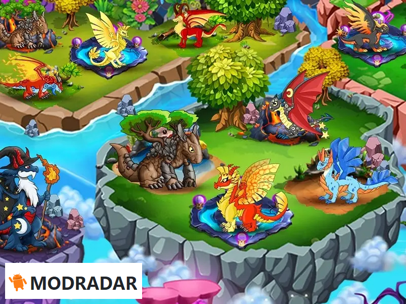 DRAGON VILLAGE MOD Đồ họa 3D sôi động DRAGON VILLAGE MOD