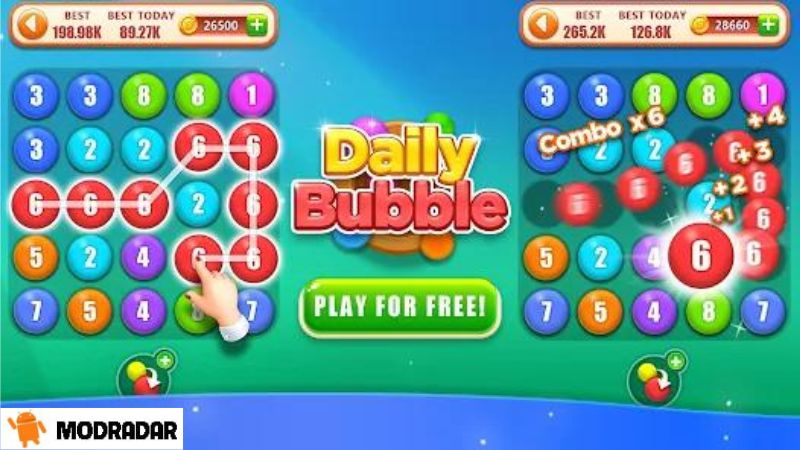 Very outstanding features built-in in Daily Bubble mod