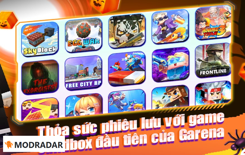 Đủ thể loại game và kết bạn thông qua hệ thống