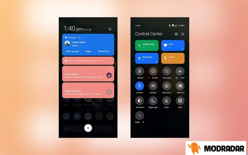 Mi Control Center mod