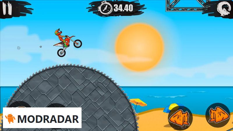 Outstanding features of the game Moto X3M Bike Race Game MOD