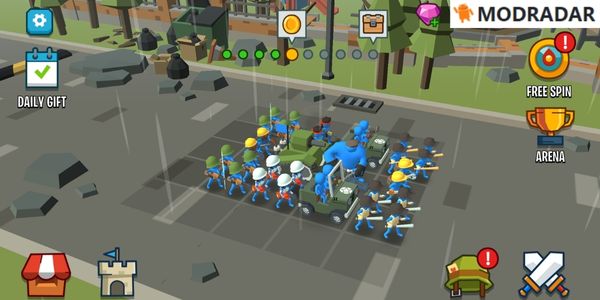 Stick army world war strategy 1 - Stick Army: World War Strategy mod v1.4.4 (Vô hạn tiền)
