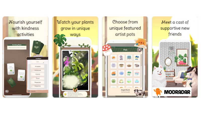 The most unique feature in the game Kinder World: Cozy Plants 2 APK