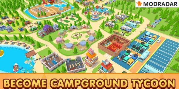 camping tycoon 2 - Camping Tycoon Mod V1.6.21 (No Ads) Realistic service system in Camping Tycoon mod