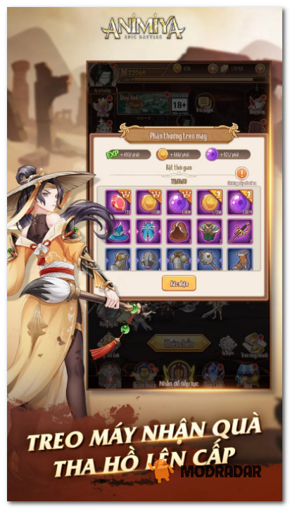 Animiya AFK APK Vật phẩm Animiya AFK APK