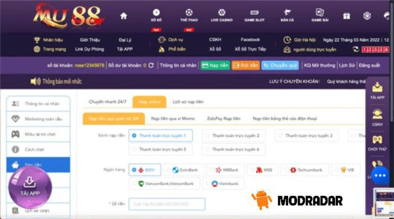 Mu88 Deposit Guide