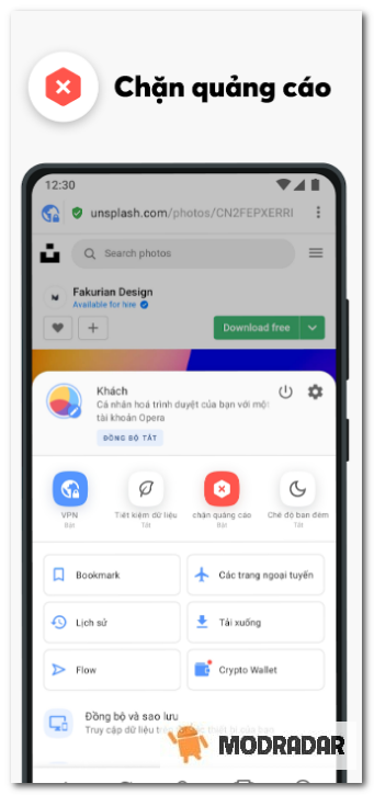 Opera Browser Mod Những ưu điểm tuyệt vời của ứng dụng Opera Browser Mod