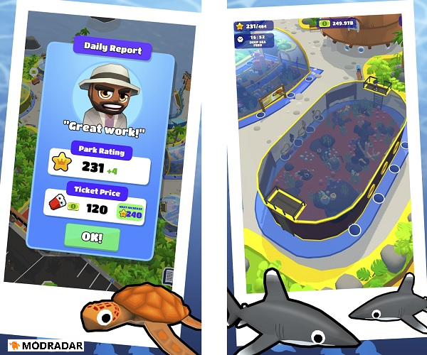Idle Sea Park - Tycoon Game mod