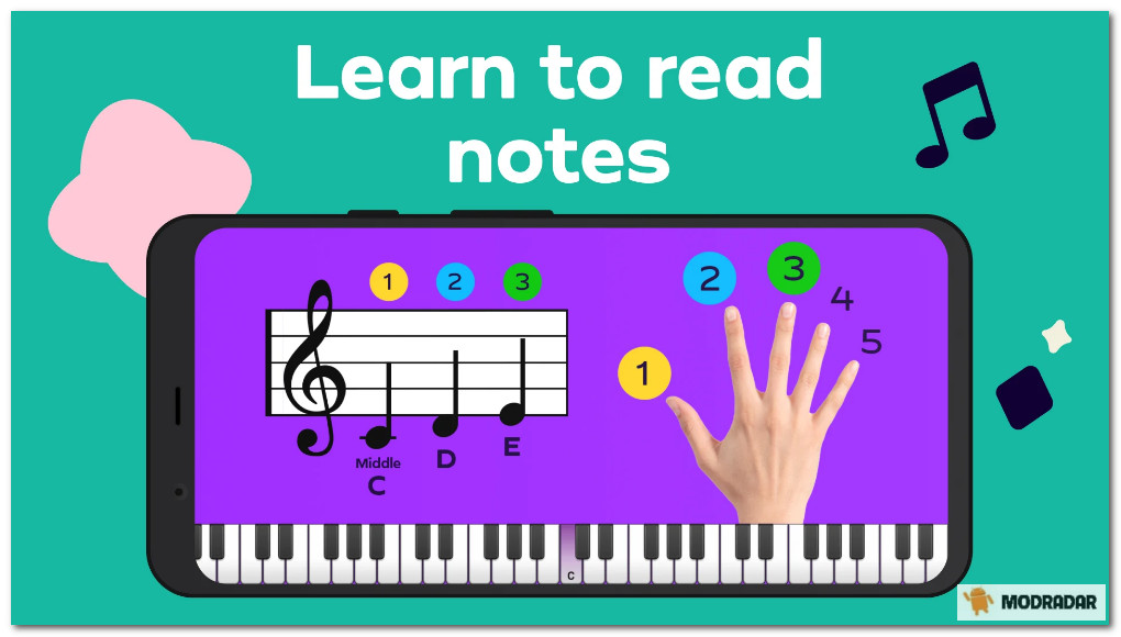 Simply Piano by JoyTunes Mod Hệ thống có nhiều cấp độ từ dễ đến khó