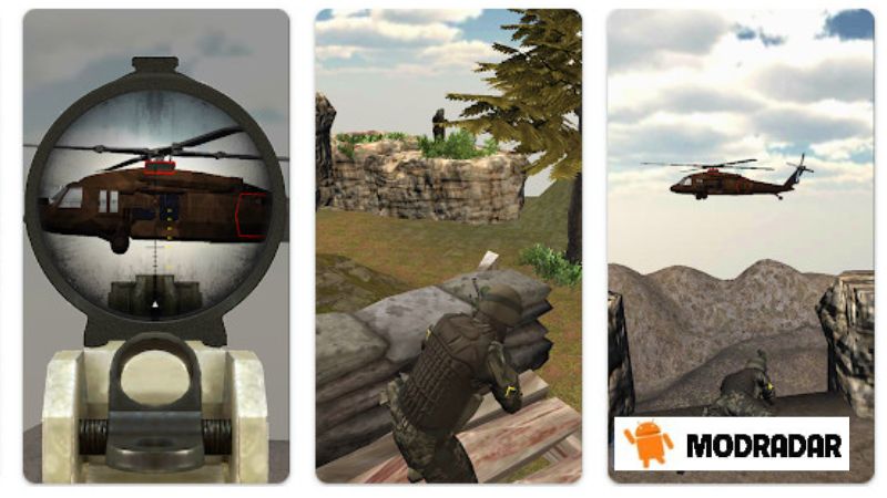 Pengantar tentang game Sniper Attack 3d Mod  