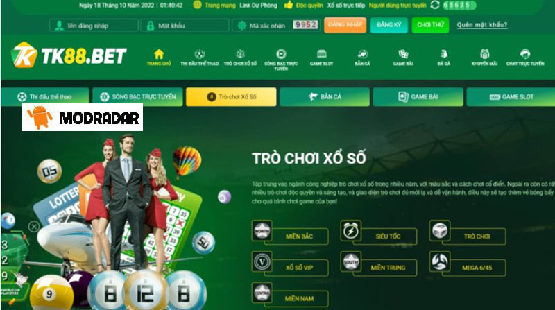 tk88 8 - TK88 APK V1.0 Lottery Games with 1:99.9 Odds