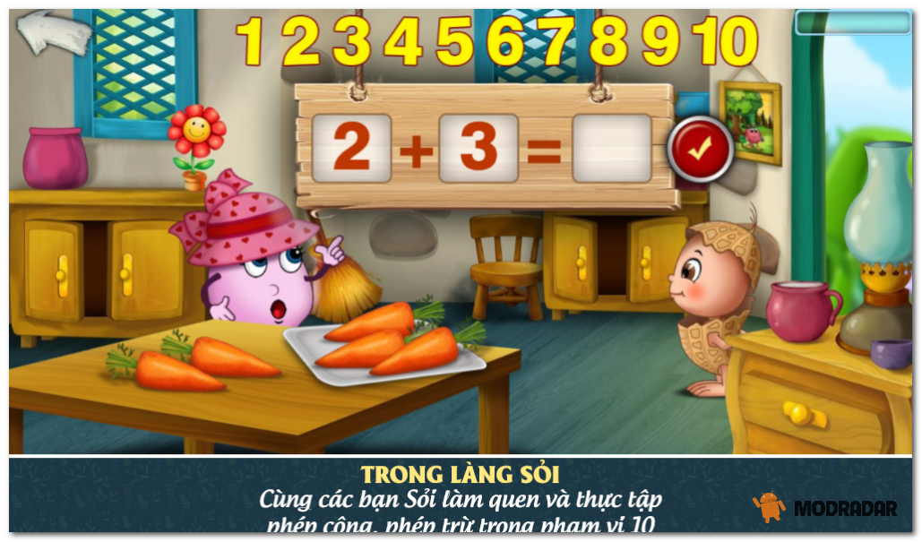 kết hợp phương pháp vừa học vừa chơi, nâng cao tư duy của bé Đậu Lém Phiêu lưu ký mod