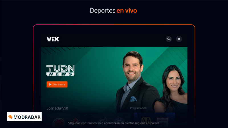Hundreds of different news channels ViX  