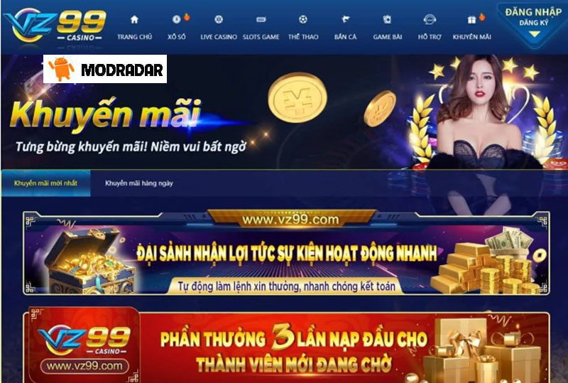 Frequent and generous promotions at VZ99